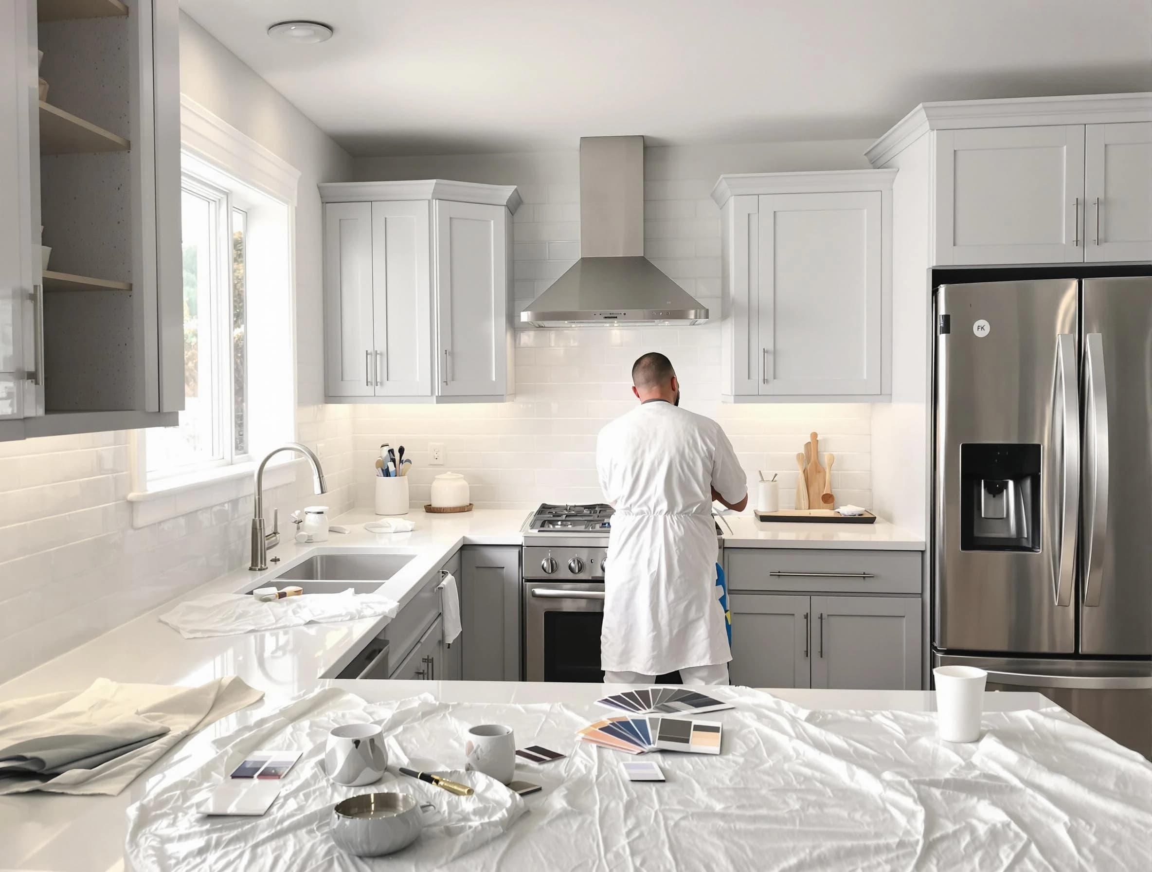 Kitchen Painting in Hudson